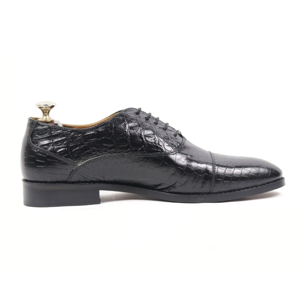 DANZIO Mafia Croco-Print Leather Oxford Shoes For Men (Limited Edition)